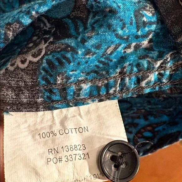 Men's Blue Paisley Western Button Up Shirt Cody James Authentic Western Wear - Picture 8 of 17